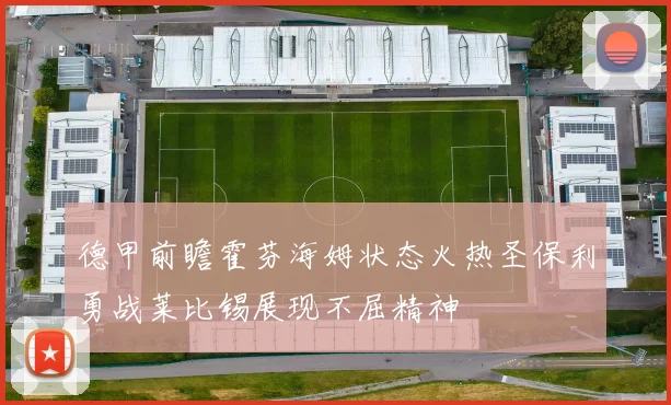 德甲前瞻霍芬海姆状态火热圣保利勇战莱比锡展现不屈精神